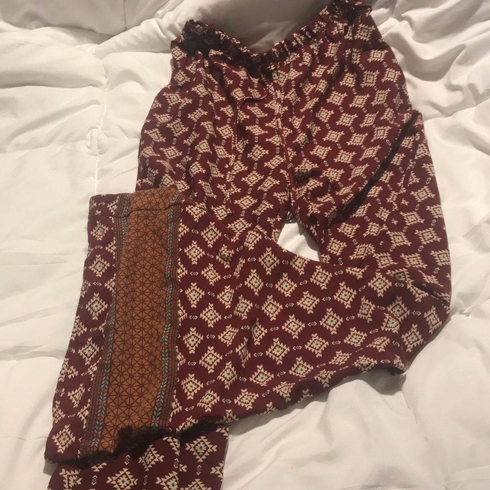 Printed bell bottoms